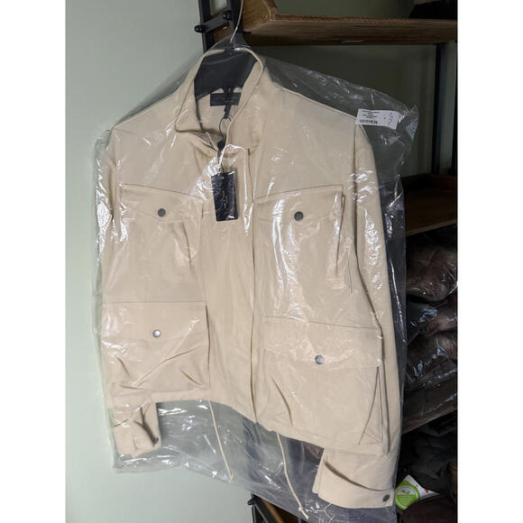 NWT! rag & bone Trail Cropped Jacket Cream Size XL - Picture 2 of 8